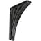 Ekena Millwork Nevio Wrought Iron Bracket, (Triple center brace), Powder Coated Black 2"W x 7 1/2"D x 10"H BKTM02X07X10TNE - alternate 1